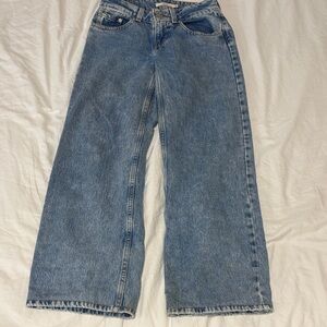 Woman supper-low Levi's straight leg Jeans